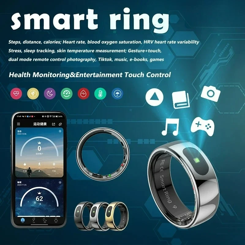 Temperature Ring Skin - HY Digital Nieuwe Slimme Ring voor