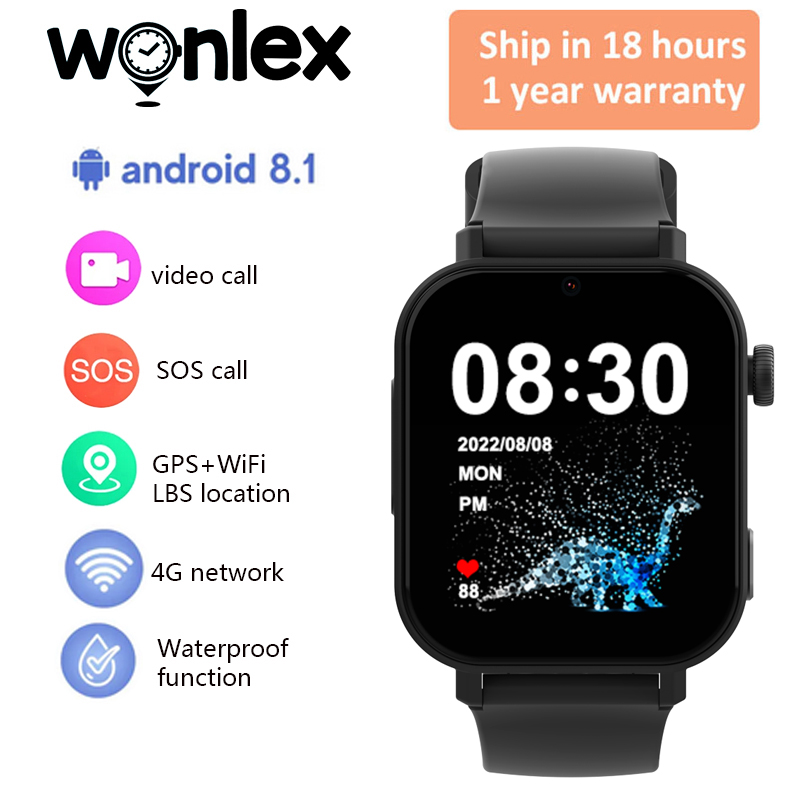 Fall Detection Watch - Wonlex KT36 4G Smart Watch Kinderen
