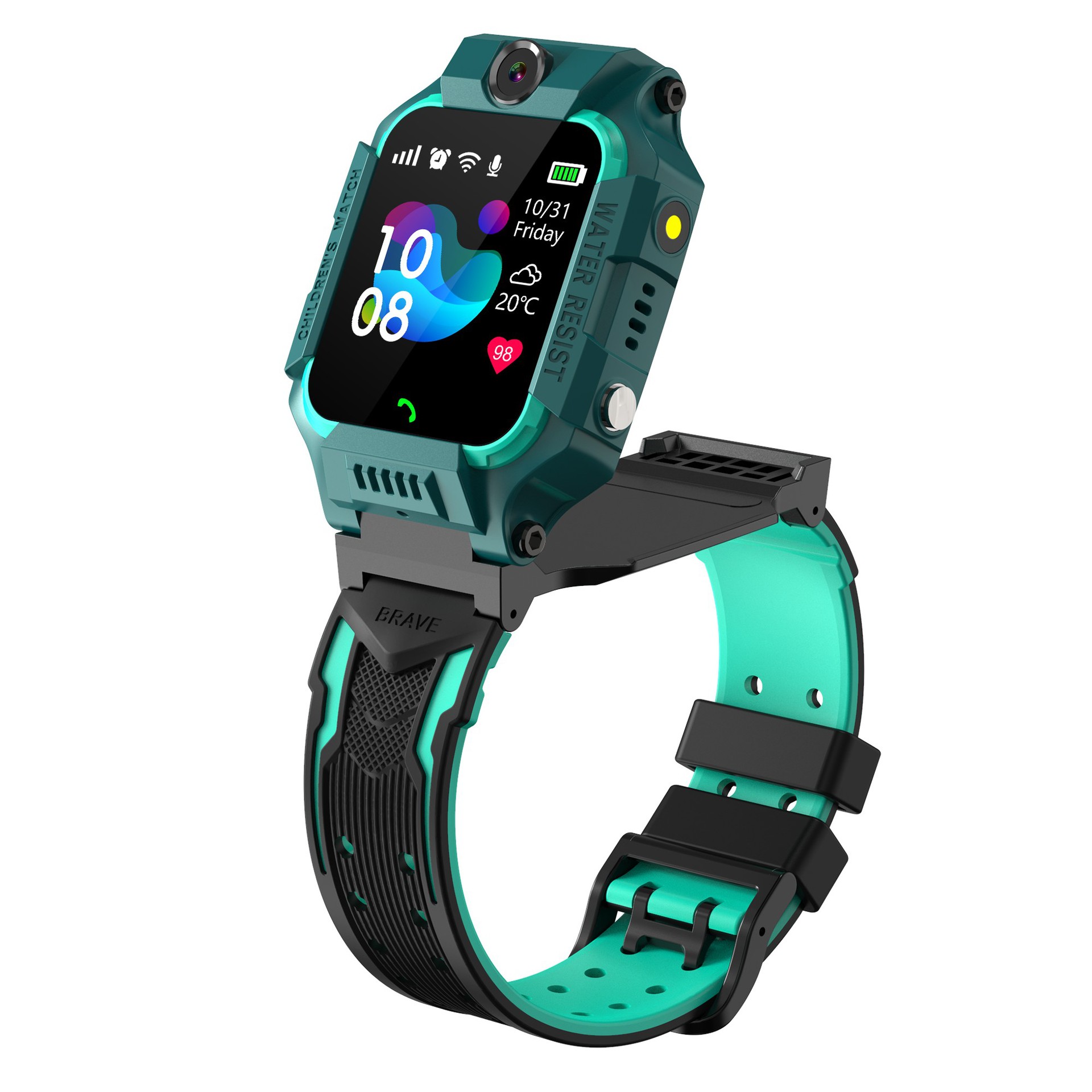 Fall Detection Watch - Kinderhorloge Sim-kaart SOS Telefoongesprek LBS Positionering
