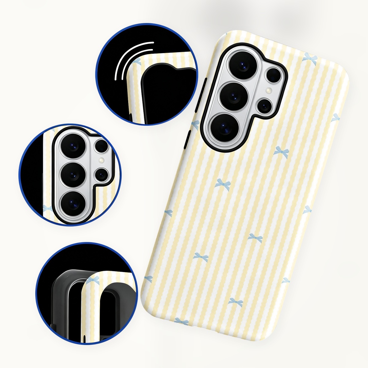 Blauwe strik, gele strepen, 2- - Samsung Galaxy S24 recensie en prijs